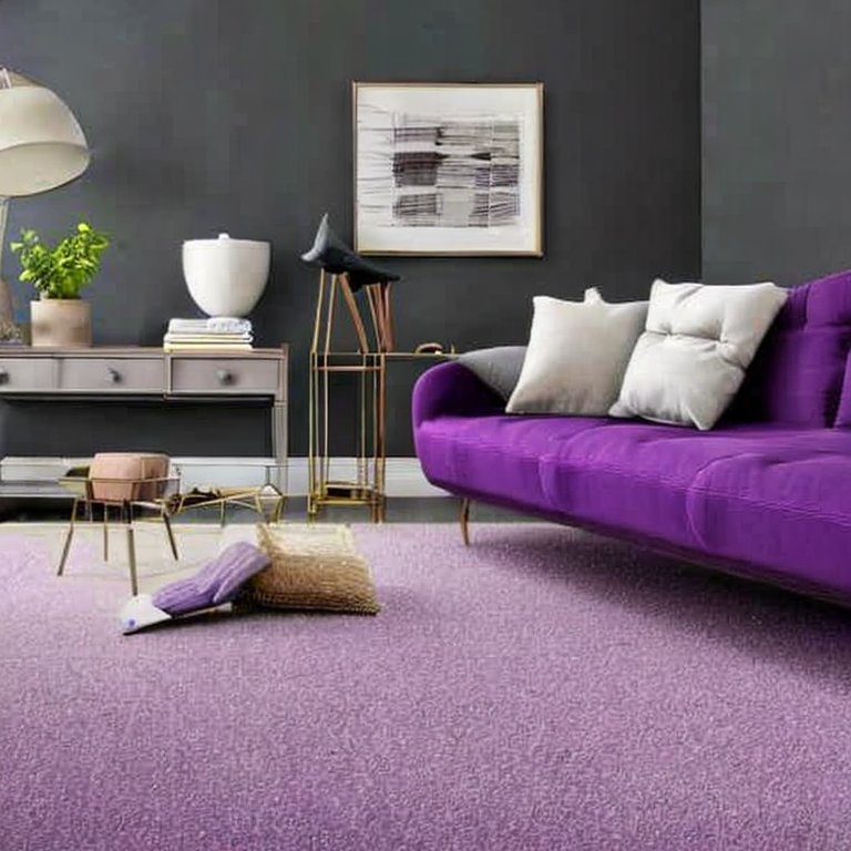 what-color-carpet-goes-with-violet-sofa