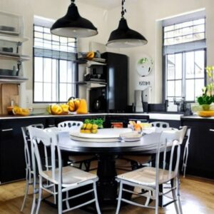 what-color-kitchen-table-goes-with-black-cabinets