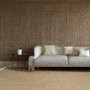What Color Carpet Goes with Natural Hessian Walls?
