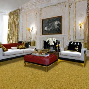 What Color Goes With Gold Carpet?