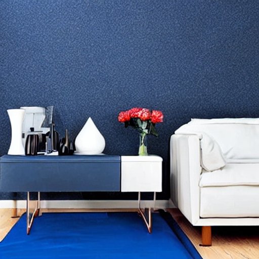 What Color Paint Goes With Dark Blue Carpet?