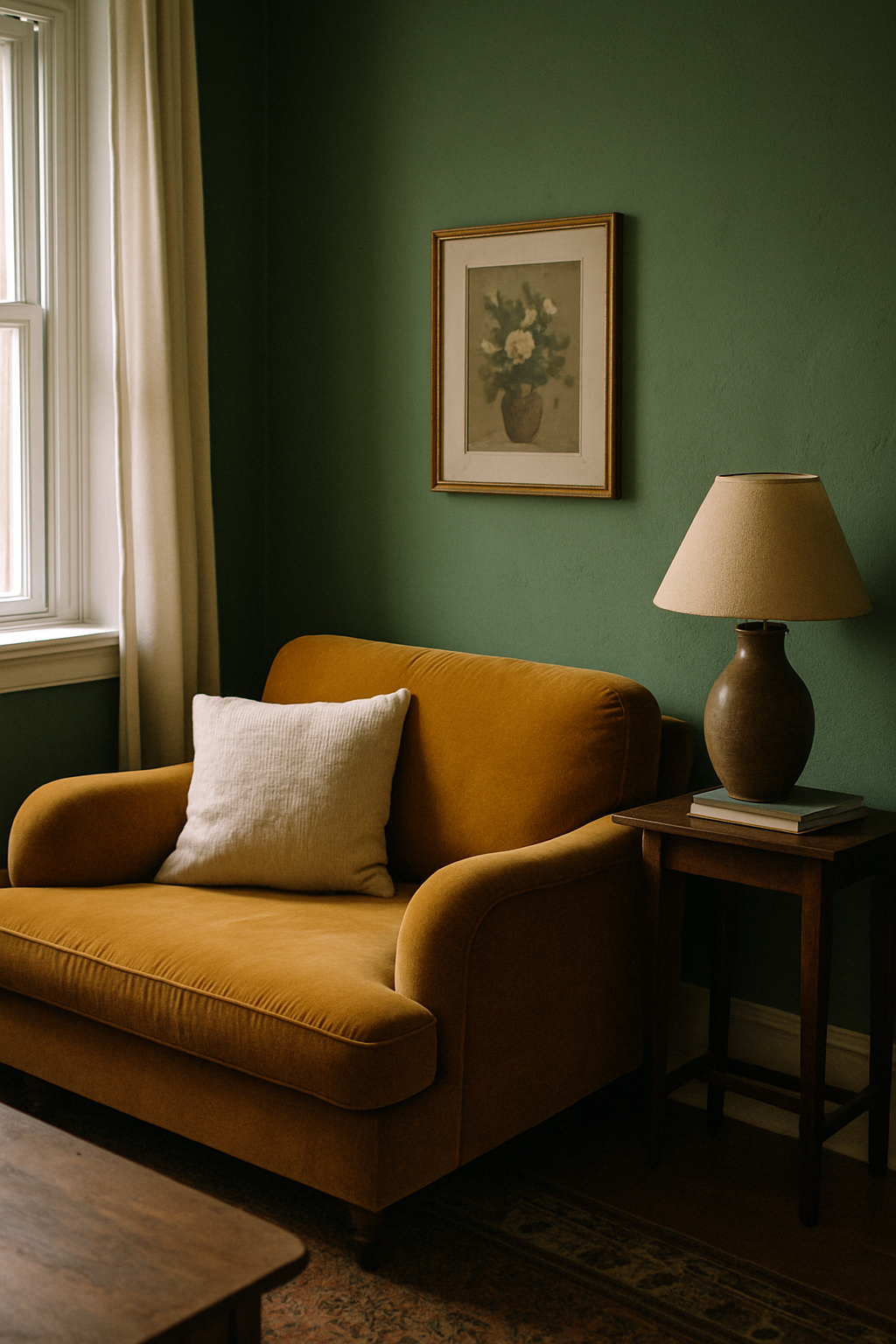 What Color Furniture Goes Well With Green Walls?