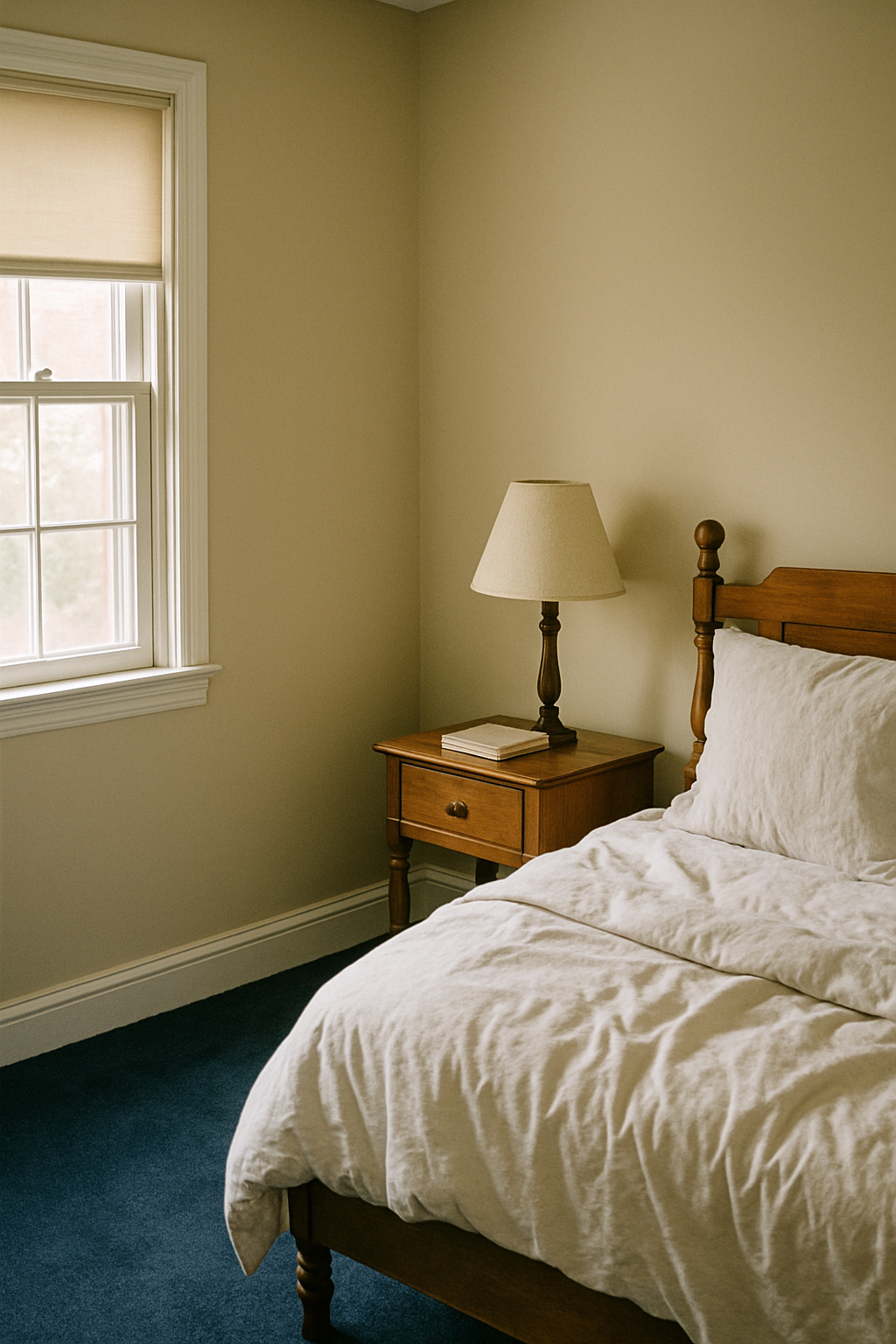 What Color Paint Goes With Navy Blue Carpet?