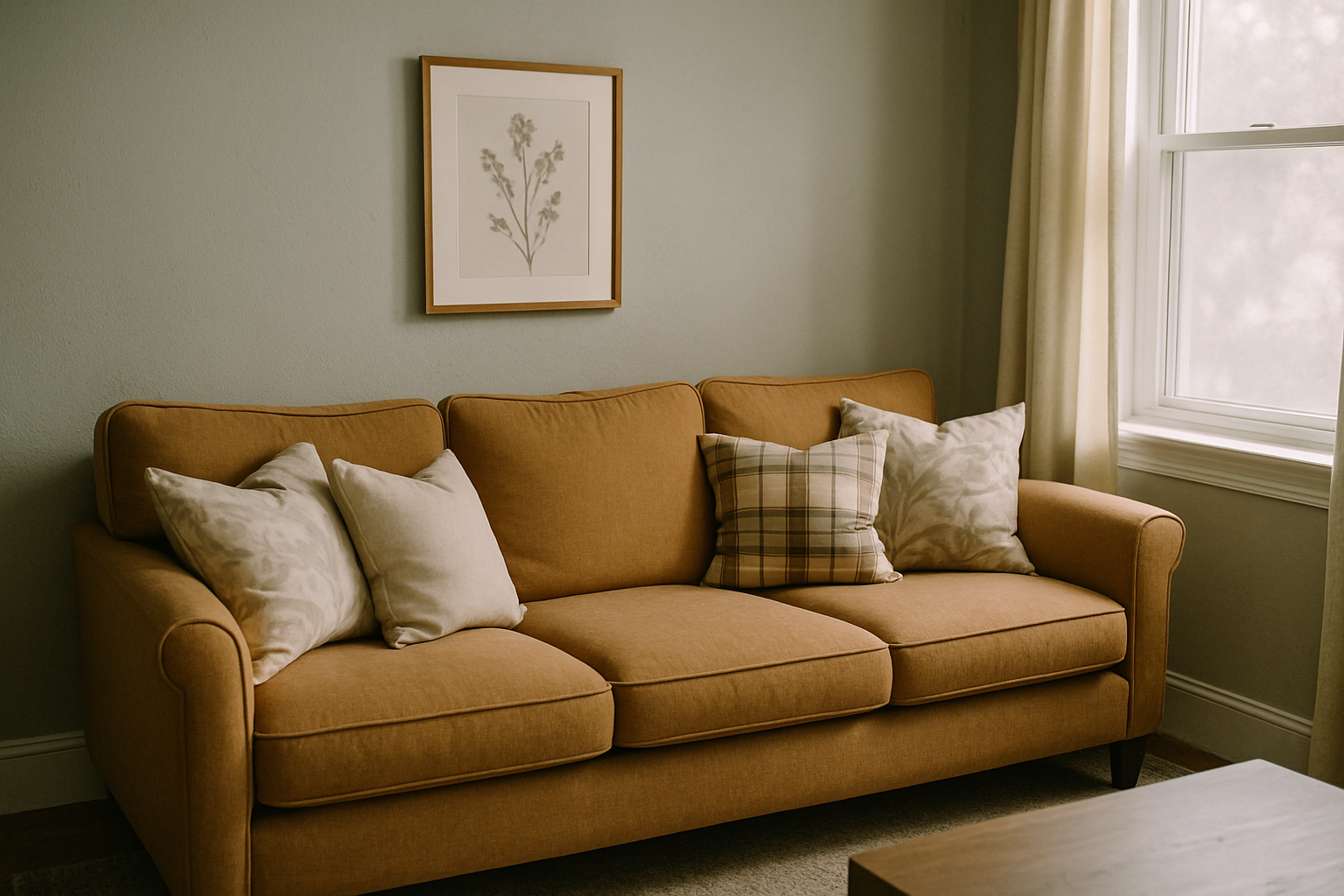 Warm Gray and Greige Walls Open the Door to Sofas Most People Are Afraid to Try